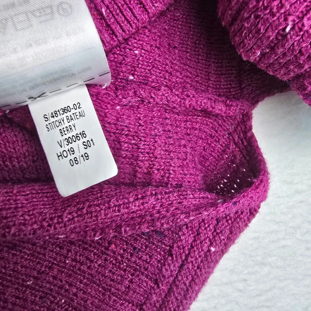 Old Navy Berry Pink Speckled Knit‎ Crew Neck Sweater Size Small